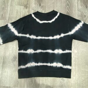Zara Black and White Tie-Dye Sweatshirt